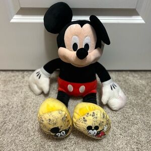 Disney Mickey Mouse 90th Anniversary Plush - Black and White